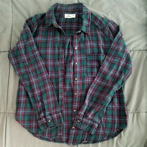 Hollister Flannel Button Up Shirt